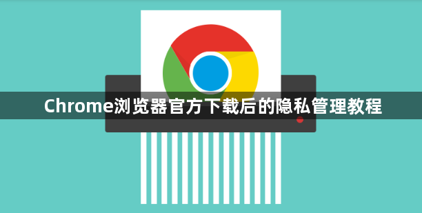 Chrome浏览器官方下载后的隐私管理教程1