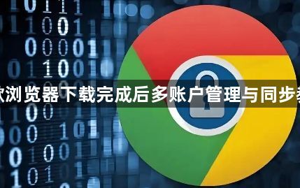 谷歌浏览器下载完成后多账户管理与同步教程1