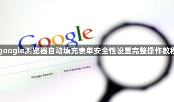 google浏览器自动填充表单安全性设置完整操作教程1