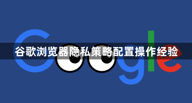 谷歌浏览器隐私策略配置操作经验1