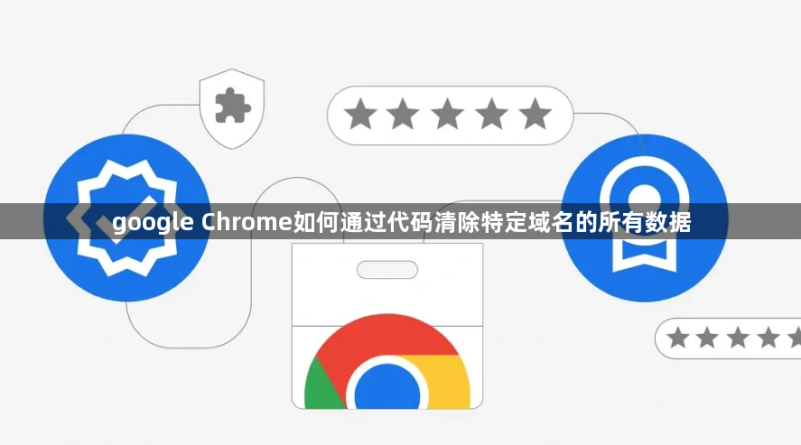 google Chrome如何通过代码清除特定域名的所有数据1