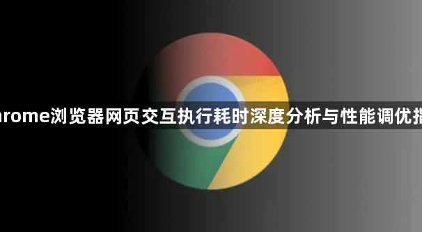 Chrome浏览器网页交互执行耗时深度分析与性能调优指南1