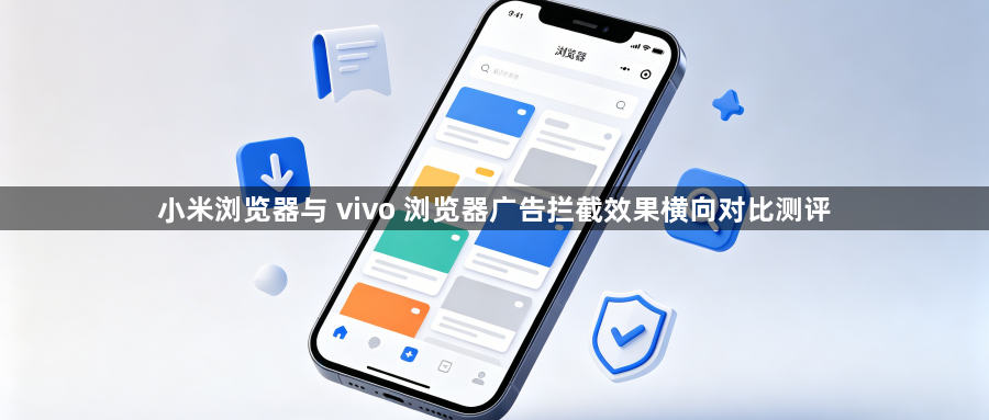 小米浏览器与 vivo 浏览器广告拦截效果横向对比测评1