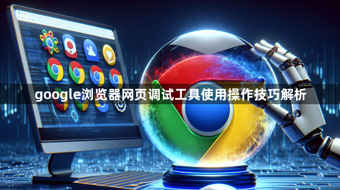 google浏览器网页调试工具使用操作技巧解析1
