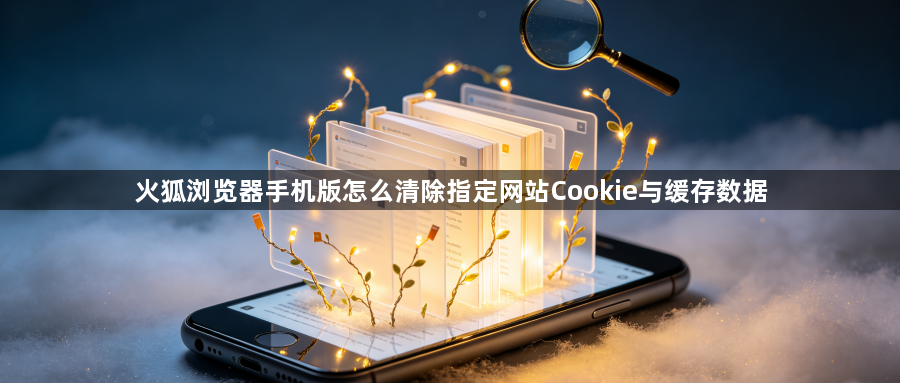 火狐浏览器手机版怎么清除指定网站Cookie与缓存数据1