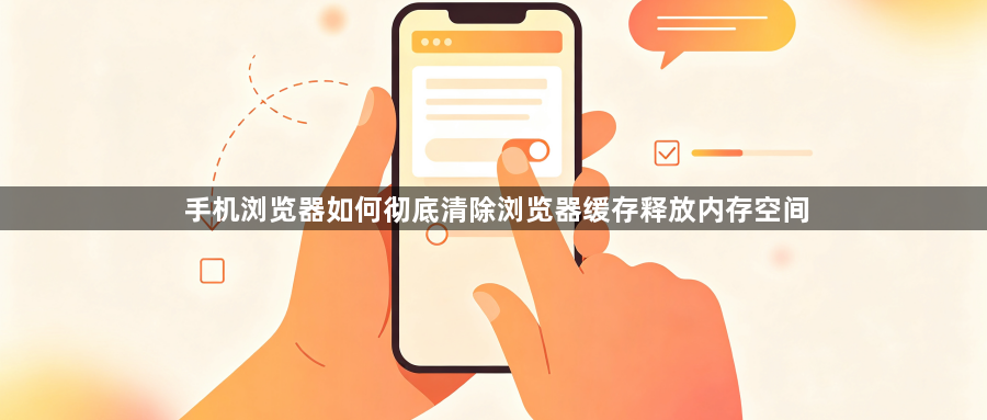 手机浏览器如何彻底清除浏览器缓存释放内存空间1
