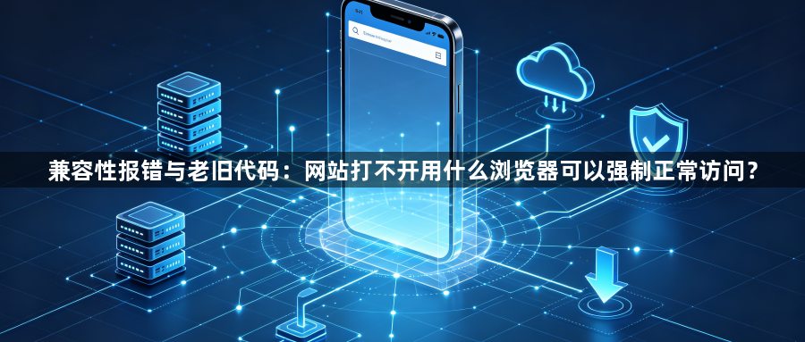 兼容性报错与老旧代码：网站打不开用什么浏览器可以强制正常访问？1