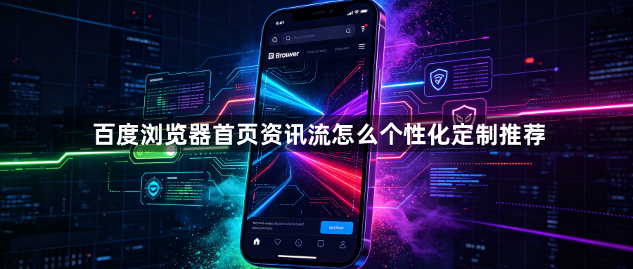 百度浏览器首页资讯流怎么个性化定制推荐1