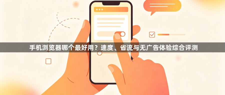 手机浏览器哪个最好用？速度、省流与无广告体验综合评测1