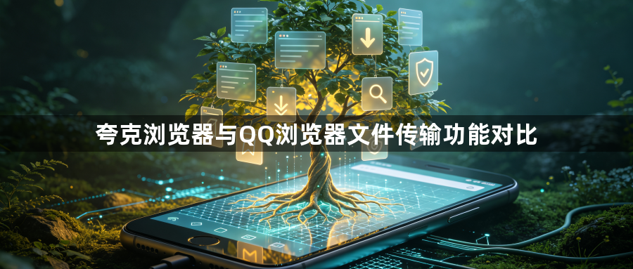 夸克浏览器与QQ浏览器文件传输功能对比1