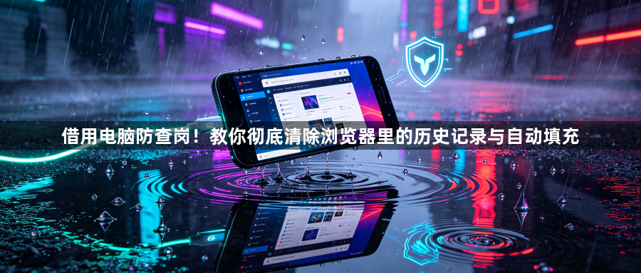 借用电脑防查岗!教你彻底清除浏览器里的历史记录与自动填充1