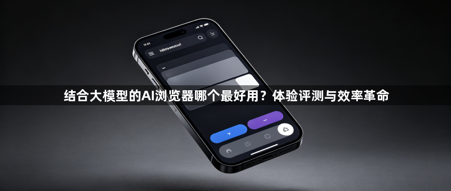 结合大模型的AI浏览器哪个最好用?体验评测与效率革命1