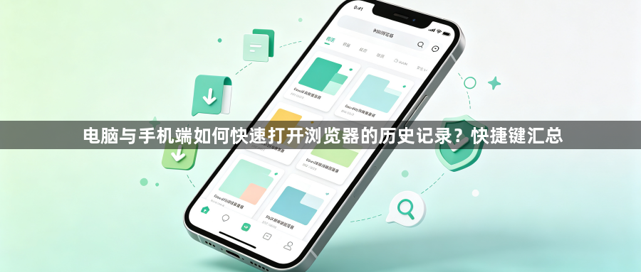 电脑与手机端如何快速打开浏览器的历史记录？快捷键汇总1