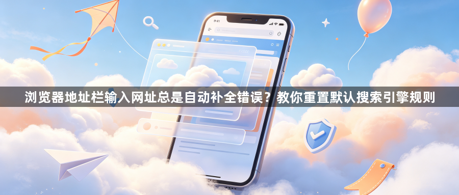 浏览器地址栏输入网址总是自动补全错误？教你重置默认搜索引擎规则1