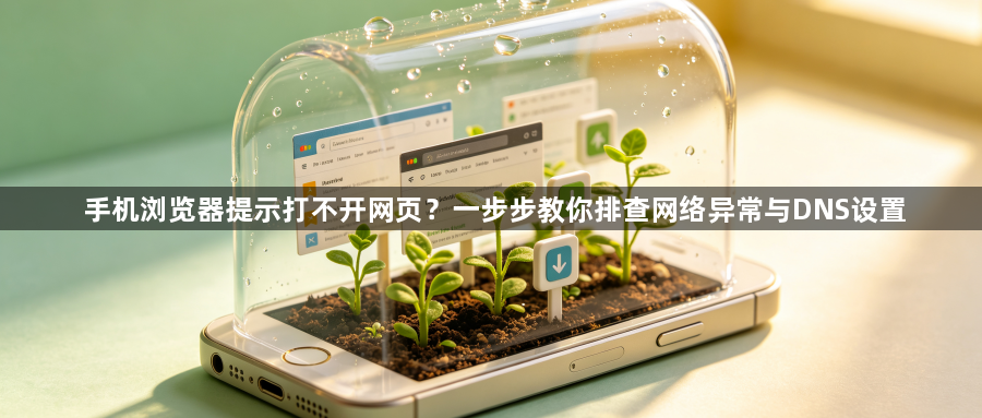 手机浏览器提示打不开网页？一步步教你排查网络异常与DNS设置1