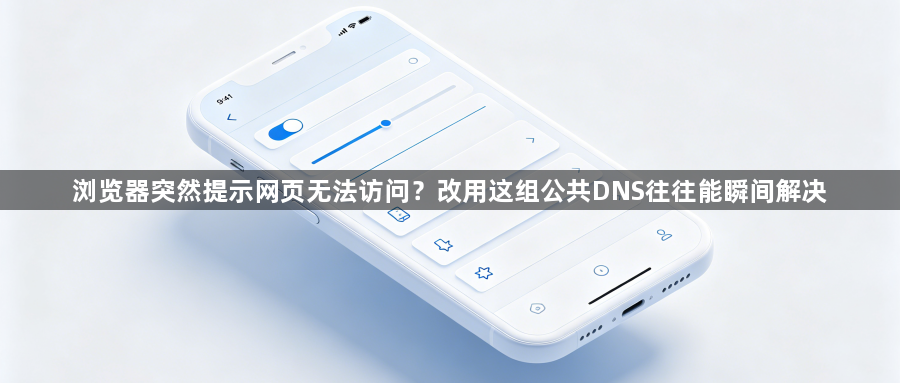 浏览器突然提示网页无法访问？改用这组公共DNS往往能瞬间解决1