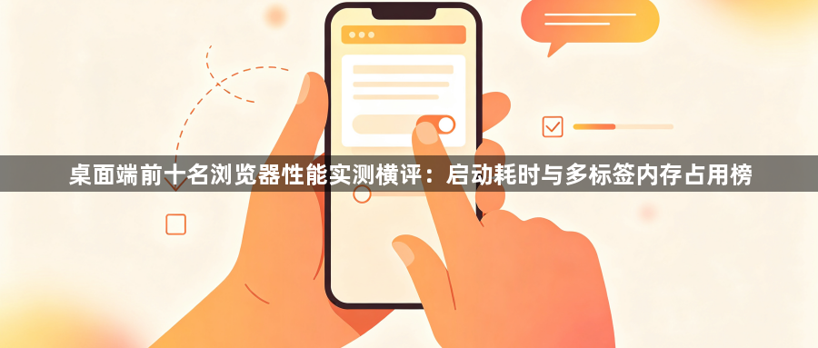 桌面端前十名浏览器性能实测横评：启动耗时与多标签内存占用榜1