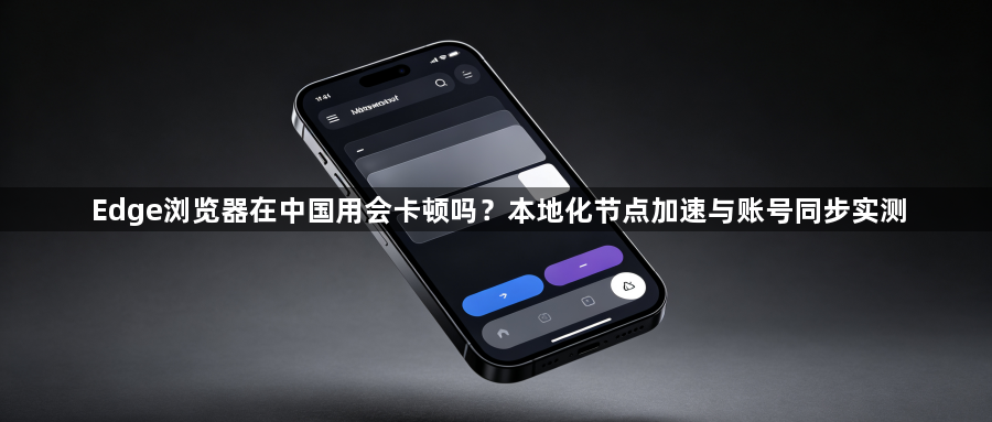 Edge浏览器在中国用会卡顿吗？本地化节点加速与账号同步实测1